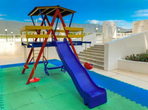 Apartamento com vista para o mar e sacada gourmet